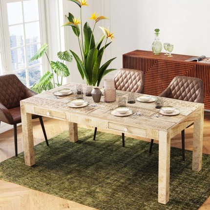 Table Puro 2 tiroirs 180x90cm Kare Design Table Puro 2 tiroirs 180x90cm Kare Design