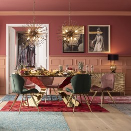 Retro gilded table - Gloria - Kare Design