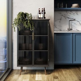 Black industrial showcase - La Gomera - Kare Design