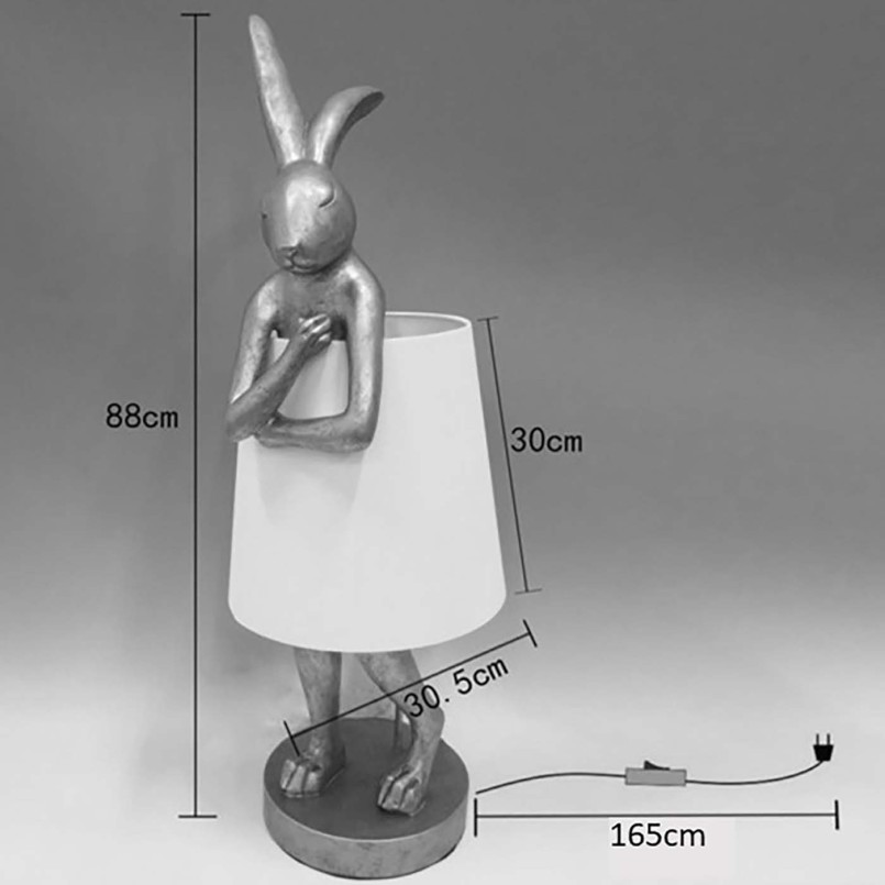 Lampadaire lapin doré - Animal - Kare Design