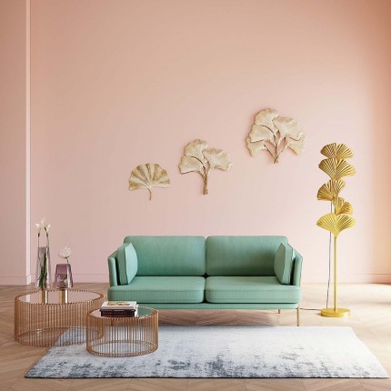 Déco murale feuilles de ginkgo dorée 72cm Kare Design