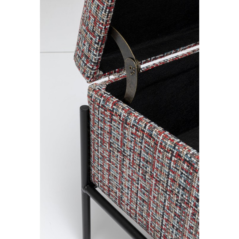Banc-coffre contemporain rouge- Iceland - Kare Design