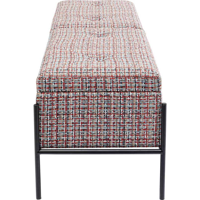Banc-coffre contemporain rouge- Iceland - Kare Design