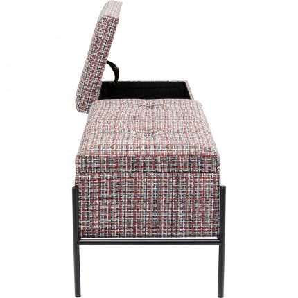 Banc-coffre Iceland 120x40cm rouge Kare Design