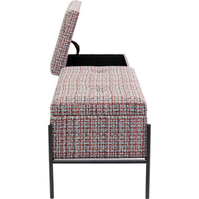 Banc-coffre contemporain rouge- Iceland - Kare Design