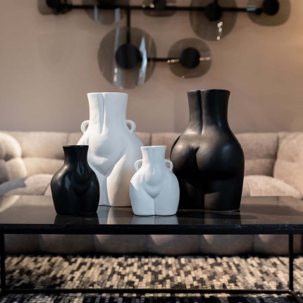 Vase Donna noir 22cm Kare Design