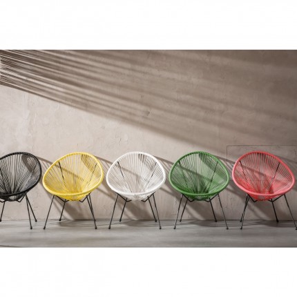 Fauteuil de jardin Acapulco jaune Kare Design