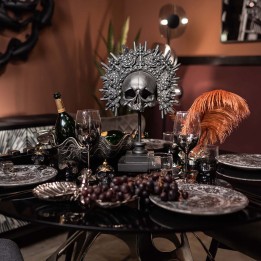 Déco crâne couronne noir - Kare Design