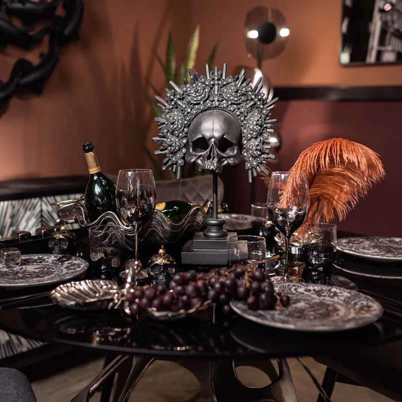 Déco crâne couronne noir - Kare Design