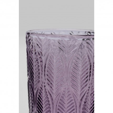 Verres à eau Fogli violets set de 6 Kare Design