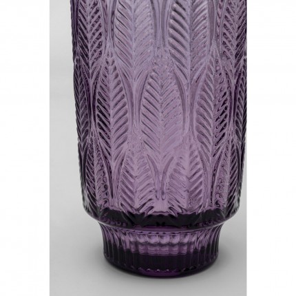 Verres à eau Fogli violets set de 6 Kare Design