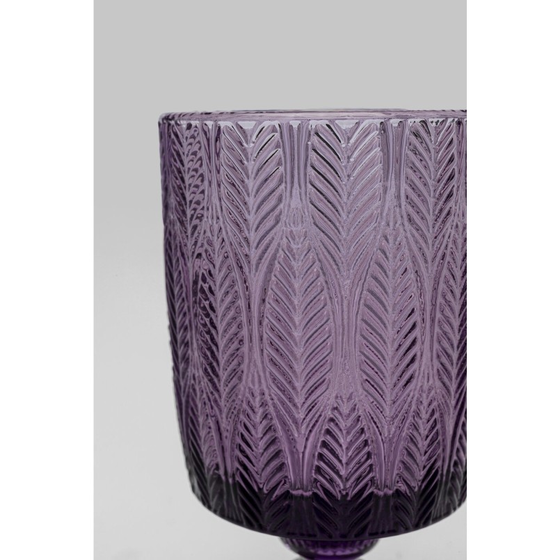 Purple glass wine glasses - Fogli - Kare Design
