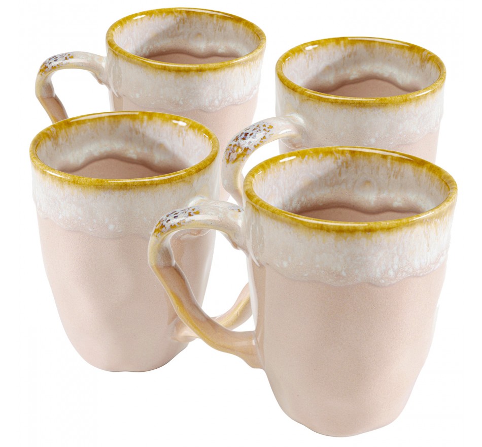 Mug Nala pink (4/set) Kare Design Mug Nala pink (4/set) Kare Design