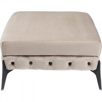 Pouf Bellissima velours beige Kare Design