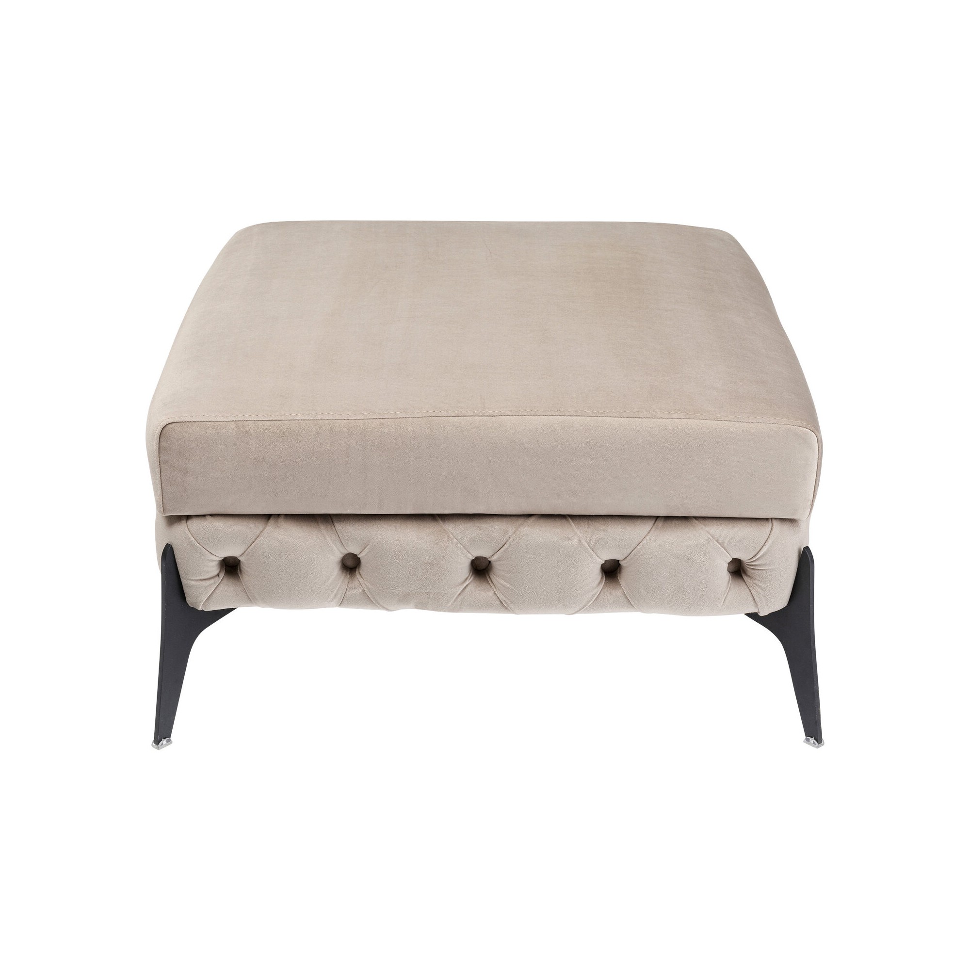 Pouf Bellissima velours beige Kare Design