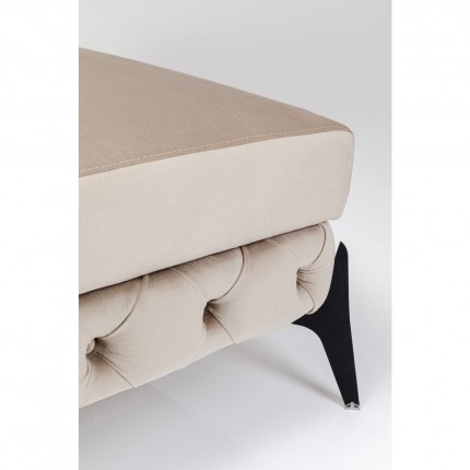 Pouf Bellissima velours beige Kare Design