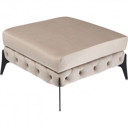 Pouf Bellissima velours beige Kare Design