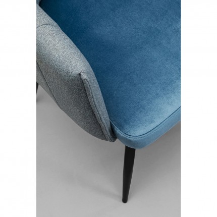Chaise pivotante Merida bleu