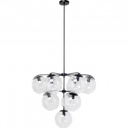 Suspension Lasmina 10 globes noire Kare Design