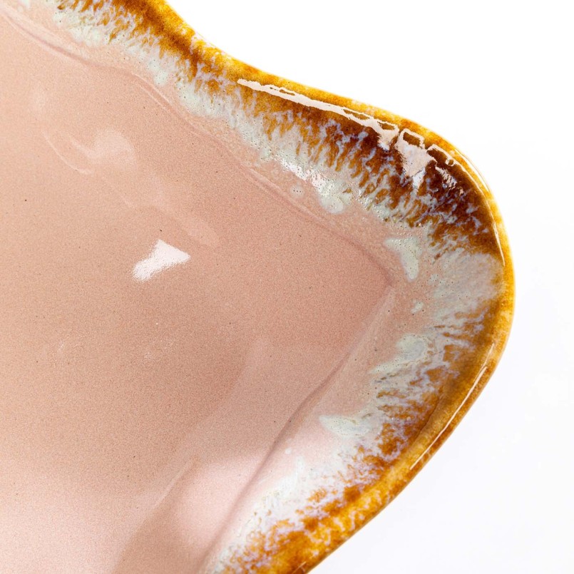Plat en grès rose - Nala - Kare Design