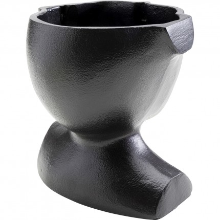 Vase Rostro visage noir 17cm Kare Design