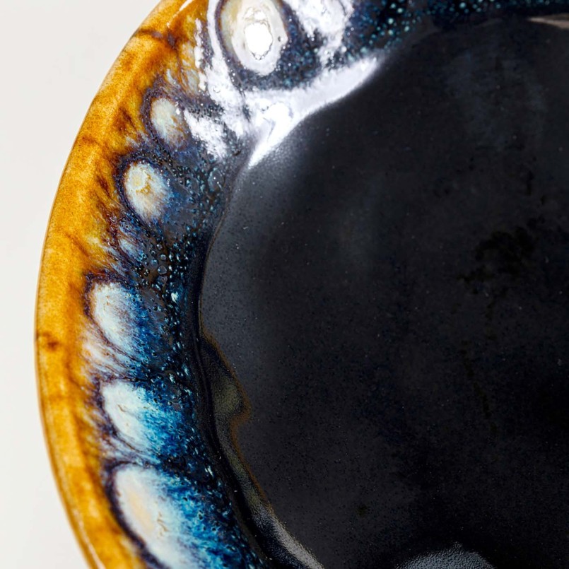 Assiettes en grès bleu - Lio - Kare Design