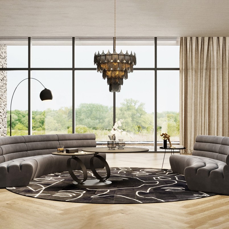 Retro black coffee table - Beverly - Kare Design
