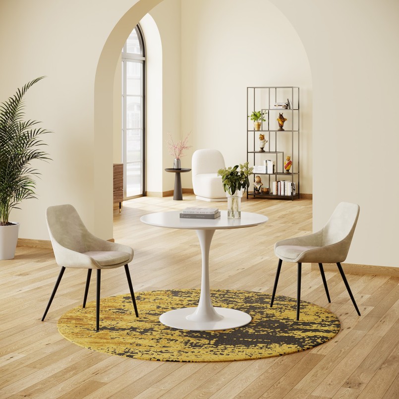 Beige velvet chair - East Side - Kare Design