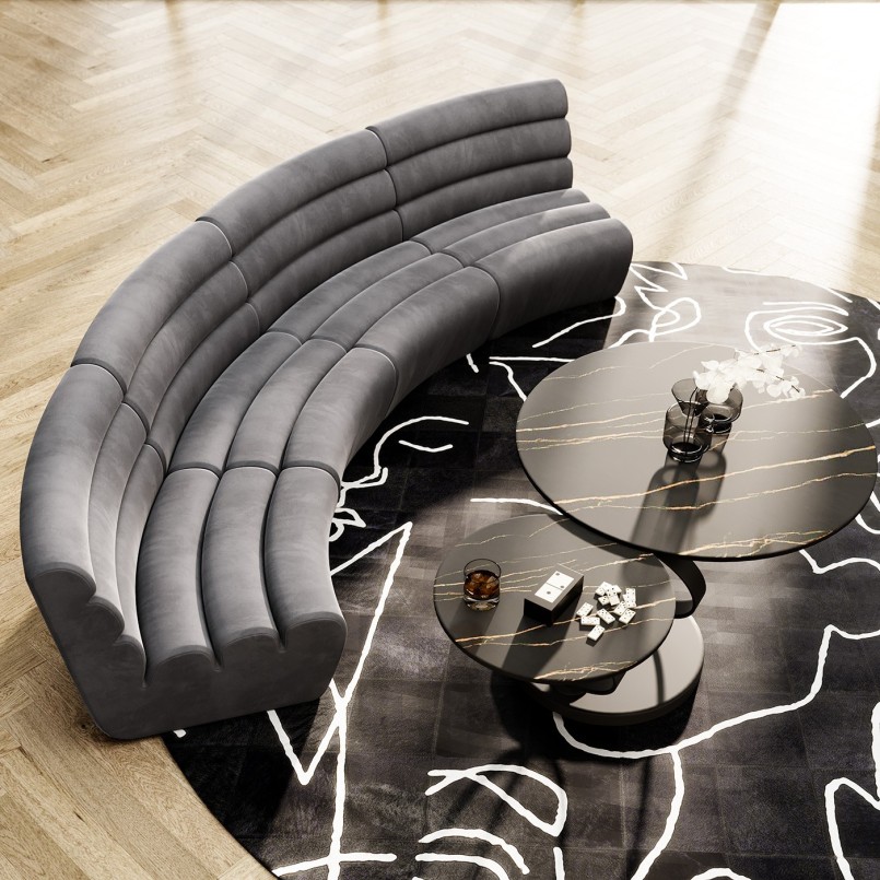 Retro black coffee table - Beverly - Kare Design