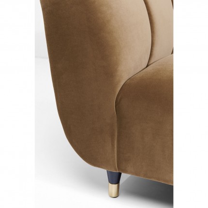 Fauteuil Spectra velours marron Kare Design