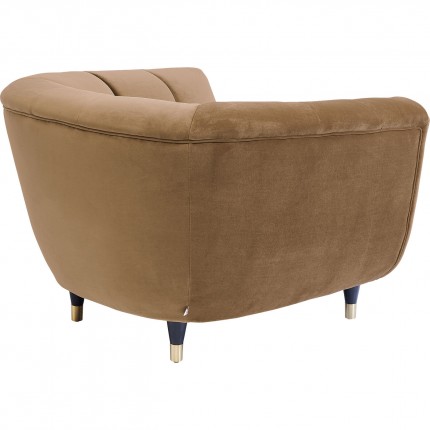 Fauteuil Spectra velours marron Kare Design