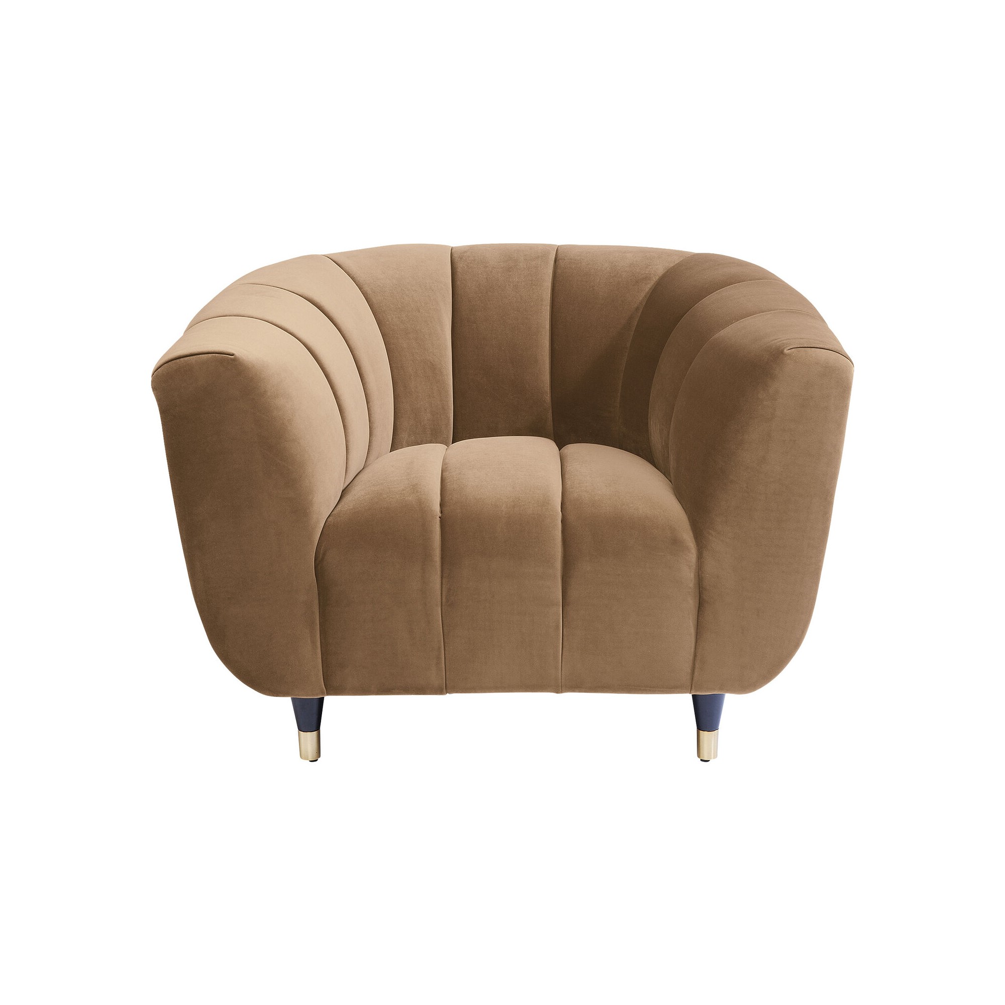 Fauteuil Spectra velours marron Kare Design