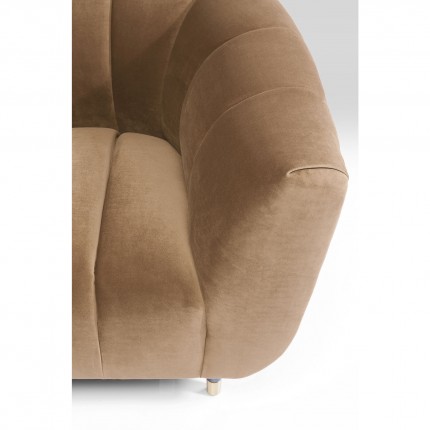 Fauteuil Spectra velours marron Kare Design