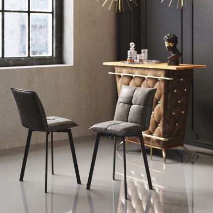 Tabouret de bar Toronto gris Kare Design