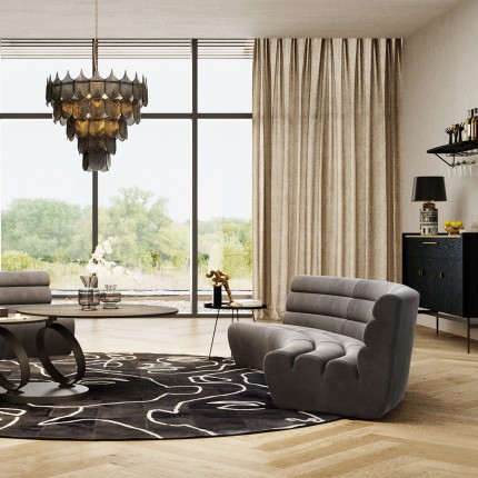 Table d'appoint Turin noire Kare Design