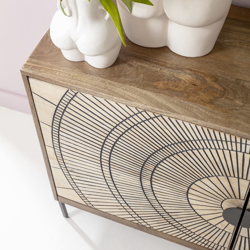 Buffet ethnique en bois - Eye Of Tiger - Kare Design