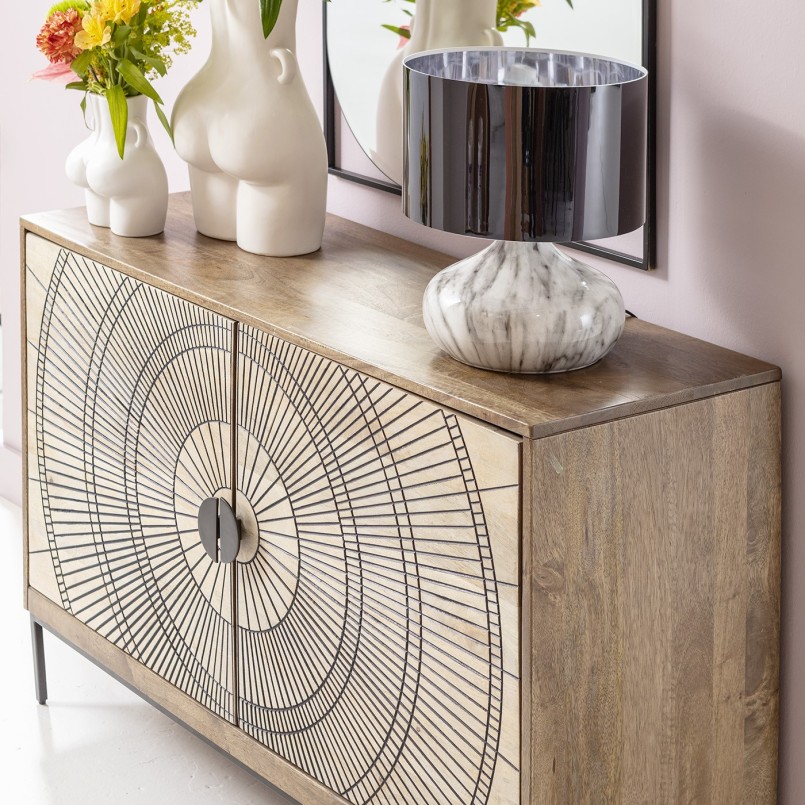 Buffet ethnique en bois - Eye Of Tiger - Kare Design