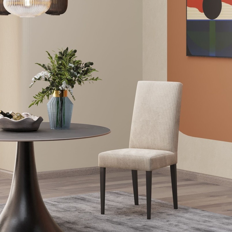 Round contemporary stoneware table - Grande Possibilita - Kare Design