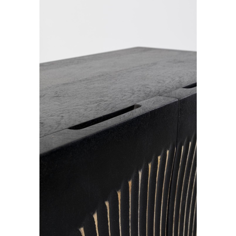 Armoire en bois noir sculpté - Madeira - Kare Design