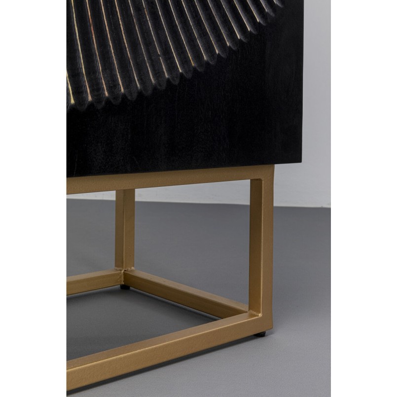 Armoire en bois noir sculpté - Madeira - Kare Design