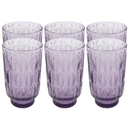 Verres à eau en verre violet - Fogli - Kare Design