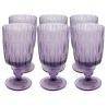 Purple glass wine glasses - Fogli - Kare Design