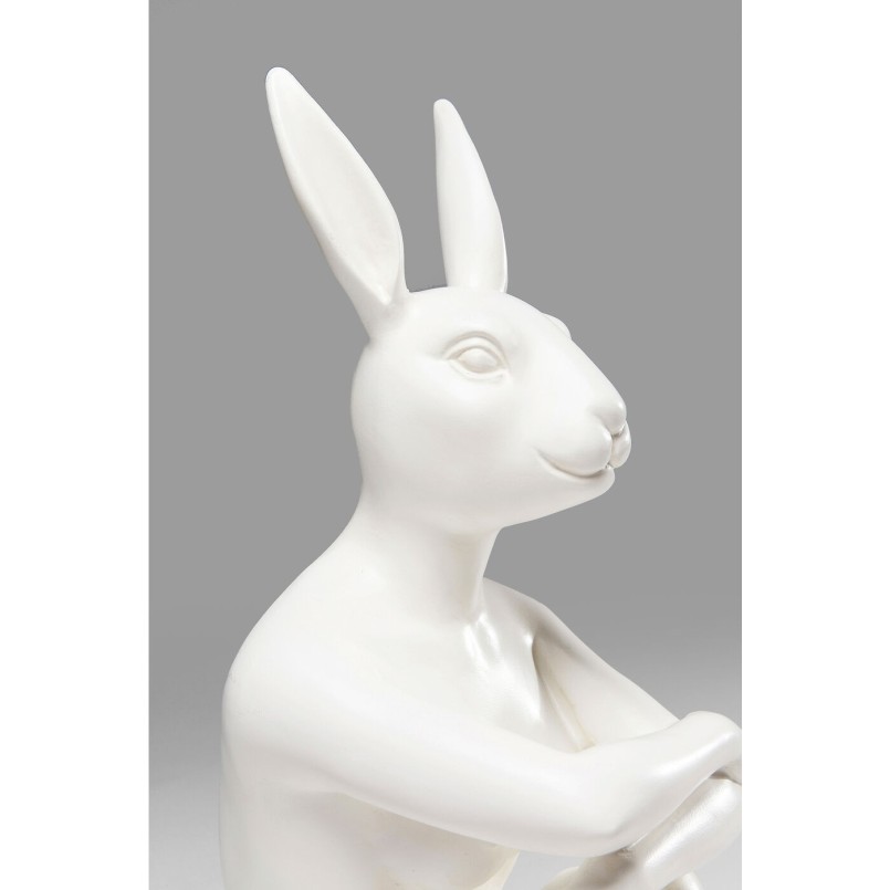 Déco lapin blanc assis - Gangster - Kare Design