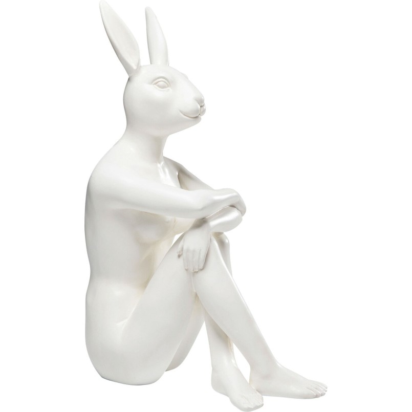 Déco lapin blanc assis - Gangster - Kare Design