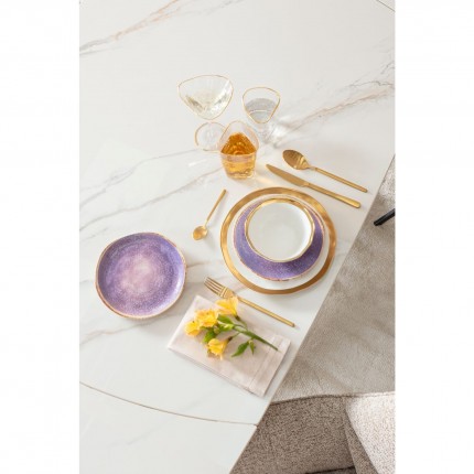 Assiettes Shirley violettes 26cm set de 6 Kare Design