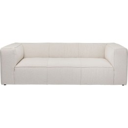 3-seater sofa in cream fabric - Cubetto - Kare Design