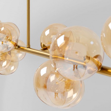 Suspension Scala Balls 150cm dorée Kare Design
