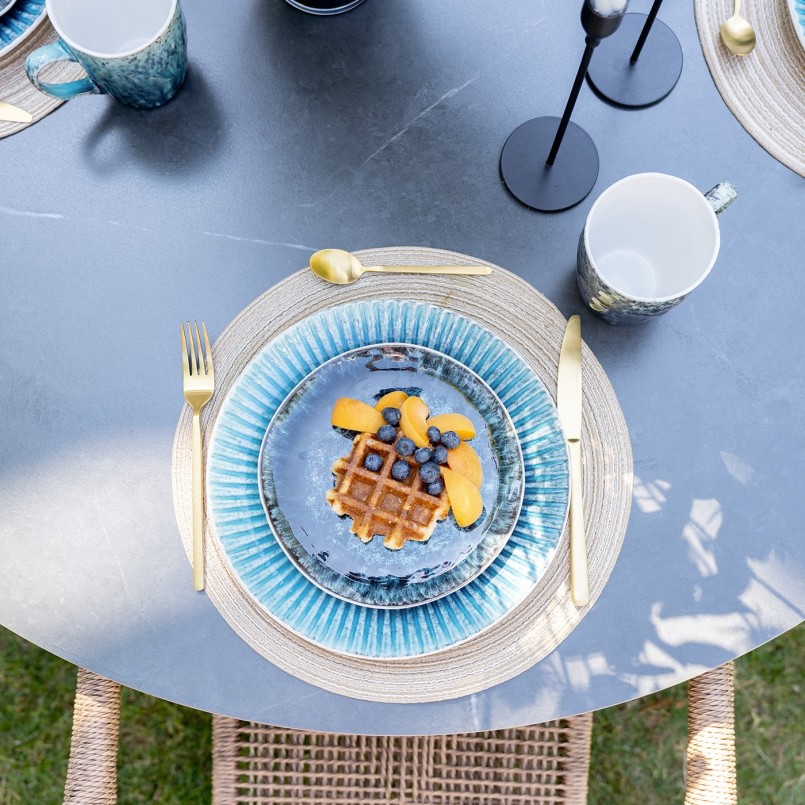 Assiette bleue - Mustique - Kare Design