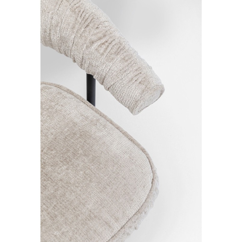 Chaise pivotante Arabella argent
