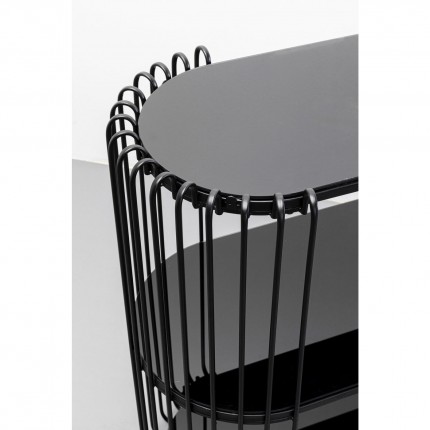 Console Wire 81x37cm noire Kare Design